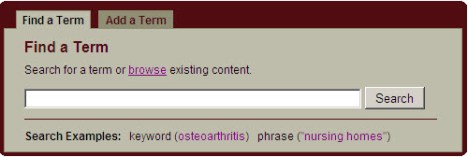 MedTerm Searcj Assist_Find a term