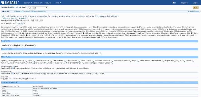 EMBASE registro 2014