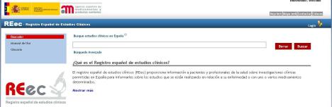 Registro Español de ensayos clinicos