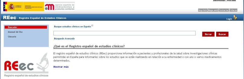 Registro Español de ensayos clinicos