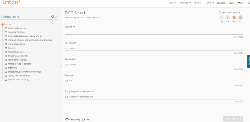 EMBASE PICO Junio 2016